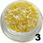 Ozdoba do paznokci Muszla żółta w woreczku 1g - 3