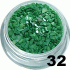 Ozdoba do paznokci Muszla zielona w woreczku 1g - 32