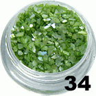 Ozdoba do paznokci Muszla wiosenna zieleń w woreczku 1g - 34