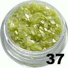Ozdoba do paznokci Muszla zielonożółta w woreczku 1g - 37
