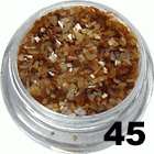 Ozdoba do paznokci Muszla złota w woreczku 1g - 45