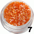 Ozdoba do paznokci Muszla pomarańczowa w woreczku 1g - 7