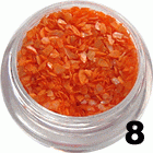 Ozdoba do paznokci Muszla intensywny pomarańcz w woreczku 1g - 8