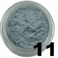 Pluszowa ozdoba do paznokci Fluffy Nails - szary w słoiczku 5g - 11