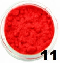 Puszek do paznokci VELVET NAILS czerwony long 10g - 11