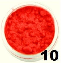 Puszek do paznokci VELVET NAILS czerwony short 10g - 10