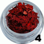 Aniołki amorki do zdobień czerwone opalizujące w pojemniczku 5ml - 4