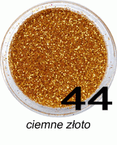 Brokat ciemne złoto w fiolce 4ml - 44