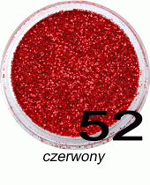 Brokat czerwony w fiolce 4ml - 52