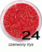 Brokat czerwony irys w fiolce 4ml - 24