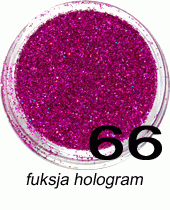 Brokat fuksja hologram w fiolce 4ml - 66