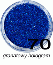 Brokat granatowy hologram w fiolce 4ml - 70