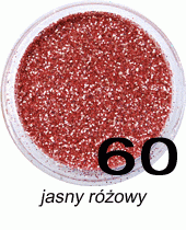 Brokat jasny różowy w fiolce 4ml - 60