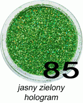 Brokat jasny zielony hologram w fiolce 4ml - 85