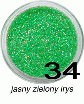 Brokat jasny zielony irys w fiolce 4ml - 34