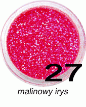 Brokat malinowy irys w fiolce 4ml - 27