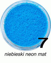 Brokat niebieski neon mat w fiolce 4ml - 7
