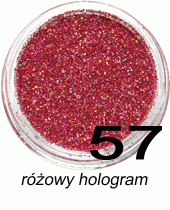 Brokat różowy hologram w fiolce 4ml - 57