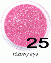 Brokat różowy irys w fiolce 4ml - 25