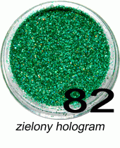 Brokat zielony hologram w fiolce 4ml - 82