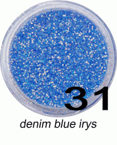 Brokat do paznokci denim blue irys w pojemniczku 3ml - 31