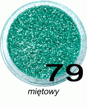 Brokat do paznokci miętowy w pojemniczku 3ml - 79