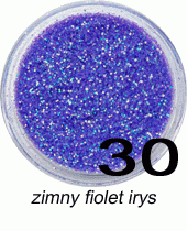 Brokat do paznokci zimny fiolet irys w pojemniczku 3ml - 30