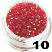 Ozdoba do paznokci Cekiny czerwone w pojemniczku 5ml- 10