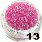 Ozdoba do paznokci Cekiny różowe opalizujące w pojemniczku 5ml- 13