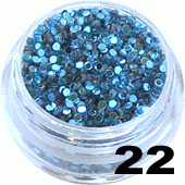 Ozdoba do paznokci Cekiny szafirowe w pojemniczku 5ml- 22