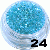 Ozdoba do paznokci Cekiny błękitne w pojemniczku 5ml- 24