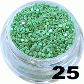 Ozdoba do paznokci Cekiny zielone w pojemniczku 5ml- 25