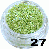 Ozdoba do paznokci Cekiny pistacjowe w pojemniczku 5ml- 27