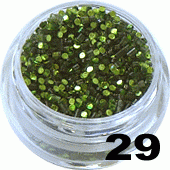 Ozdoba do paznokci Cekiny ciemnozielone w pojemniczku 5ml- 29