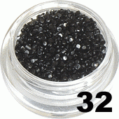 Ozdoba do paznokci Cekiny czarne w pojemniczku 5ml- 32