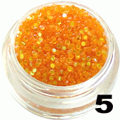 Ozdoba do paznokci Cekiny pomarańczowe w pojemniczku 5ml- 5