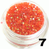 Ozdoba do paznokci Cekiny koralowe w pojemniczku 5ml- 7