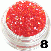 Ozdoba do paznokci Cekiny truskawkowe w pojemniczku 5ml- 8