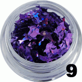 Ozdoba do paznokci delfinki w pojemniczku fioletowe hologramowe 5ml - 9