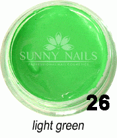 Farbki do zdobienia paznokci light green 5ml - 26