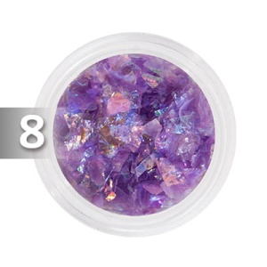 Folia hologramowa Broken Mirror Effect fioletowa w pojemniczku 5ml - 8