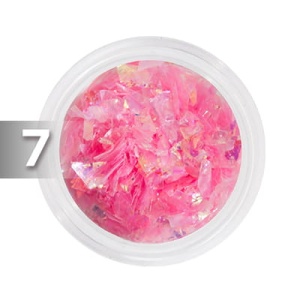 Folia hologramowa Broken Mirror Effect różowa w pojemniczku 5ml - 7