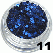 Ozdoba do paznokci Gwiazdki pełne granatowe w słoiczku 5ml- 11