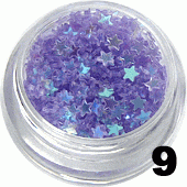 Ozdoba do paznokci Gwiazdki pełne kwitnący bez w słoiczku 5ml- 9