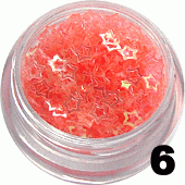 Ozdoba do paznokci Gwiazdki ramka intensywny pomarańcz w pojemniczku 5ml - 6