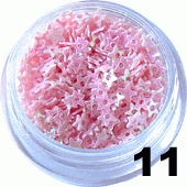 Gwiazdki z dziurką w pojemniczku jasny róż 5ml - 11