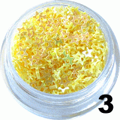 Gwiazdki z dziurką w pojemniczku żółte 5ml - 3