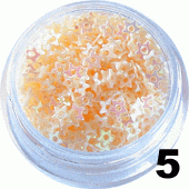 Gwiazdki z dziurką w pojemniczku pastelowe 5ml - 5