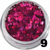 Ozdoba do paznokci Hologramy Mini fuksja w pojemniczku 5ml- 9