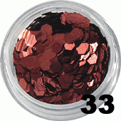 Ozdoba do paznokci Hologramy Normal bordowe w pojemniczku 5ml- 33